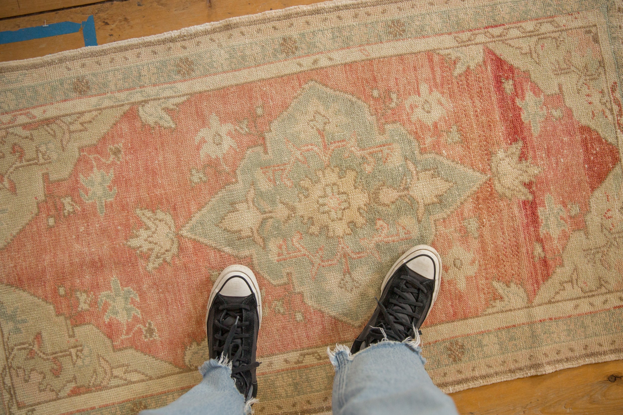 Vintage Distressed Oushak Rug // ONH Item: 12668, Image 1