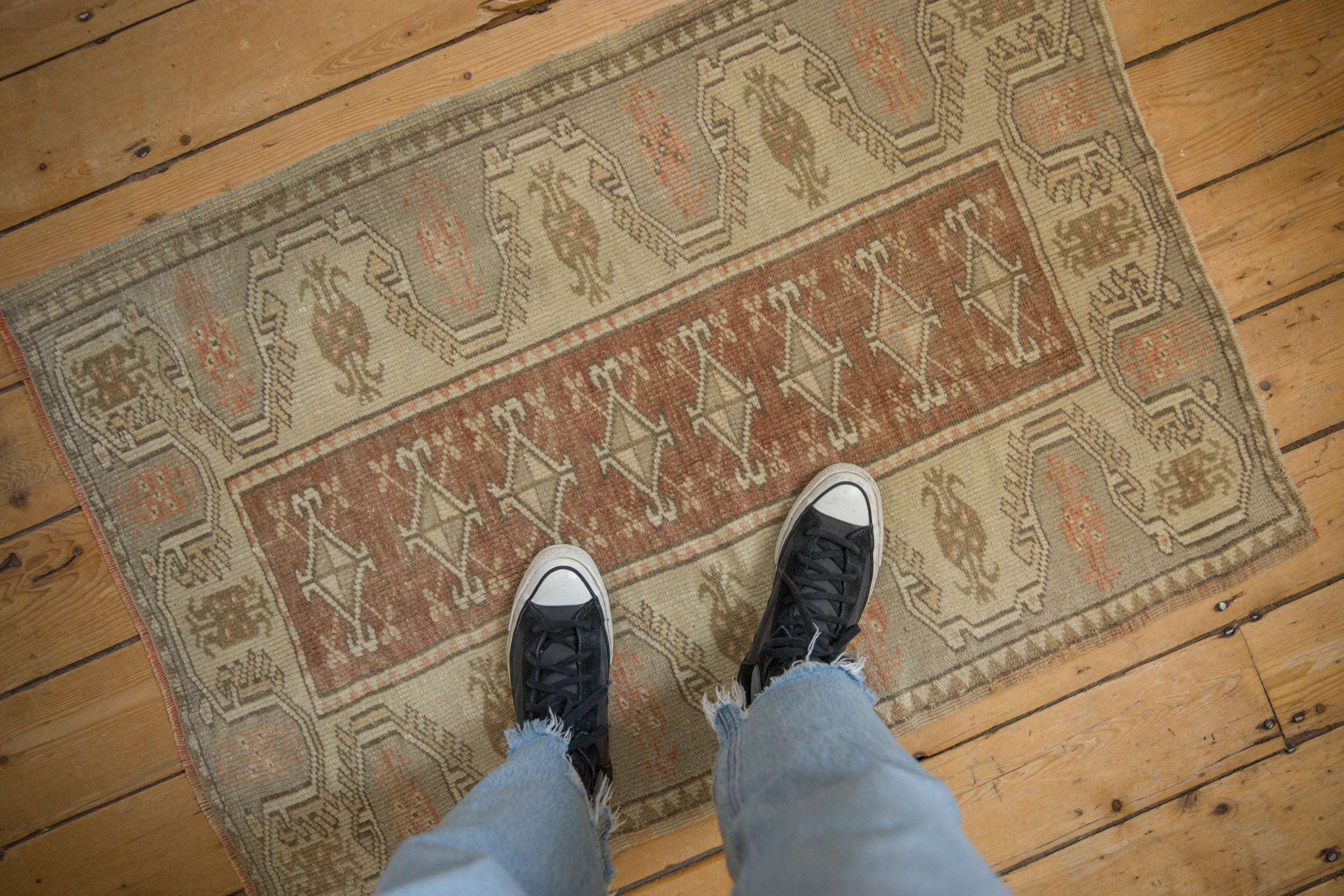 Vintage Distressed Melas Rug // ONH Item: 12670, Image 1