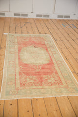 3x6.5 Vintage Distressed Oushak Rug Runner