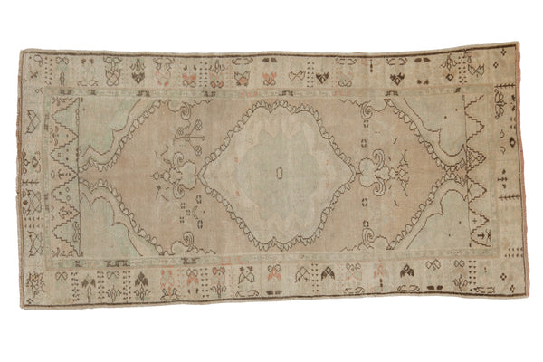 Vintage Distressed Oushak Rug Runner // ONH Item: 12673
