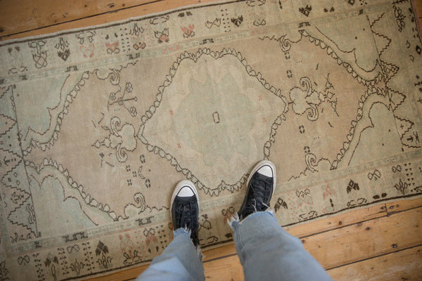 Vintage Distressed Oushak Rug Runner // ONH Item: 12673, Image 1