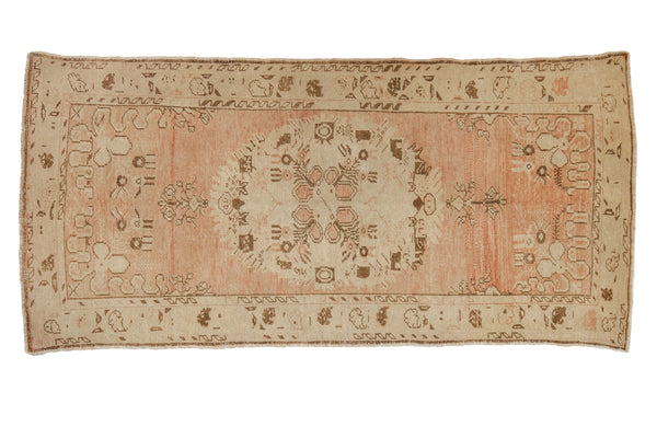 3x6.5 Vintage Distressed Oushak Rug Runner