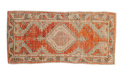 2.5x5.5 Vintage Distressed Oushak Rug Runner