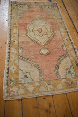 3x5 Vintage Distressed Oushak Rug