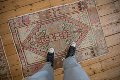 2.5x4 Vintage Distressed Oushak Rug