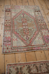 2.5x4 Vintage Distressed Oushak Rug