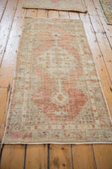 2.5x5 Vintage Distressed Oushak Rug Runner