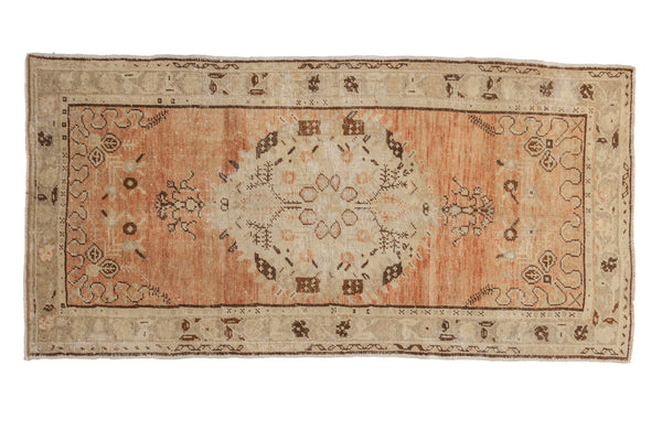 Vintage Distressed Oushak Rug Runner // ONH Item: 12687