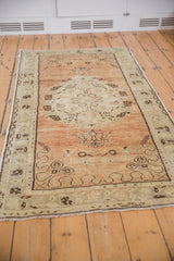 3x6.5 Vintage Distressed Oushak Rug Runner