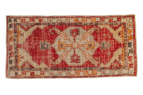 Vintage Distressed Oushak Rug Runner // ONH Item: 12692