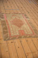 3x3.5 Vintage Distressed Kars Square Rug