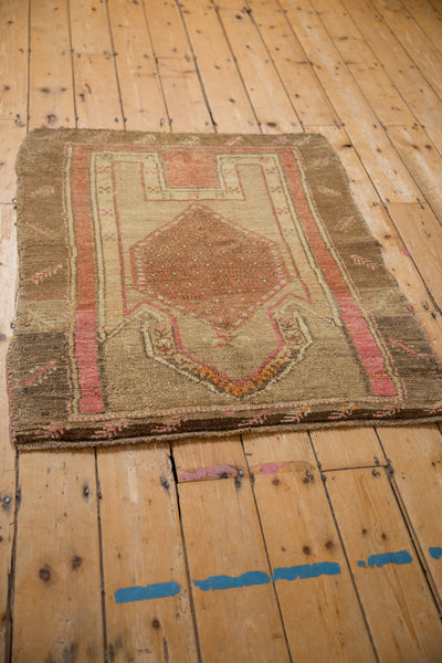 Vintage Distressed Kars Square Rug // ONH Item: 12696, Image 5