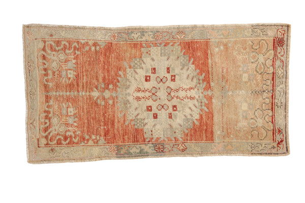 Vintage Distressed Oushak Rug Runner // ONH Item: 12697