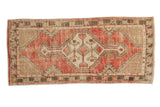 2.5x5.5 Vintage Distressed Oushak Rug Runner