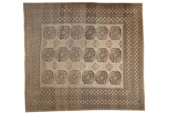 Vintage Distressed Ersari Square Carpet // ONH Item: 12705