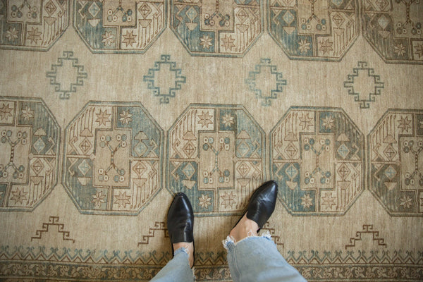 9x12.5 Vintage Distressed Ersari Carpet