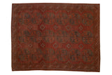 8.5x11 Vintage Distressed Ersari Carpet