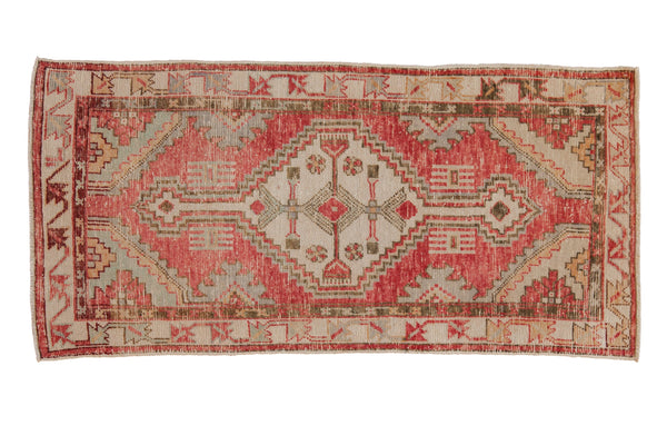 Vintage Distressed Oushak Rug Runner // ONH Item: 12751