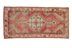 2.5x5.5 Vintage Distressed Oushak Rug Runner