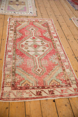 2.5x5.5 Vintage Distressed Oushak Rug Runner