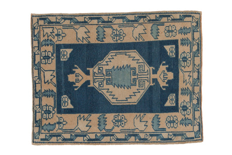 Vintage Distressed Oushak Square Rug // ONH Item: 12752