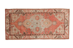 2.5x5.5 Vintage Distressed Oushak Rug Runner