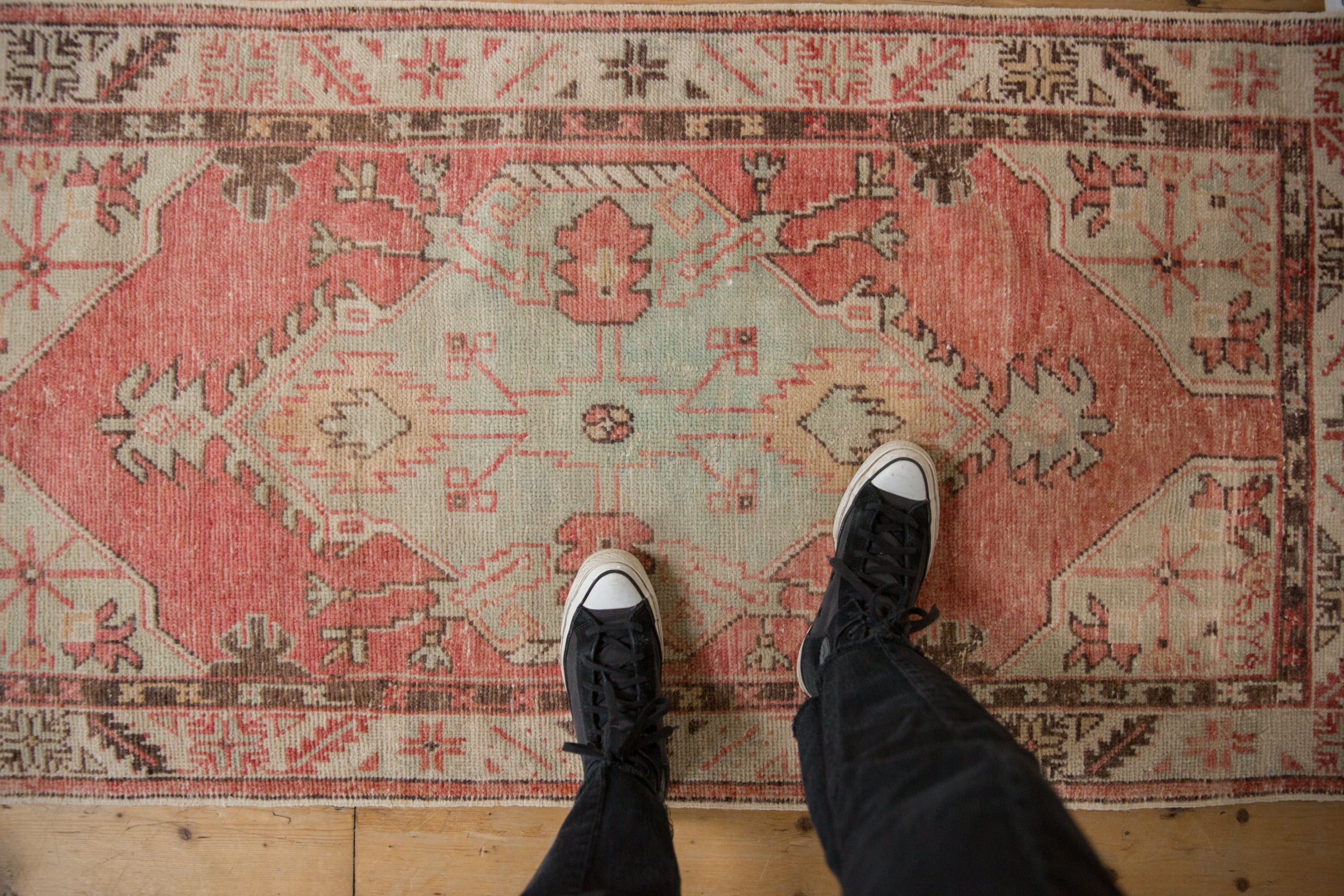 Vintage Distressed Oushak Rug Runner // ONH Item: 12756, Image 1
