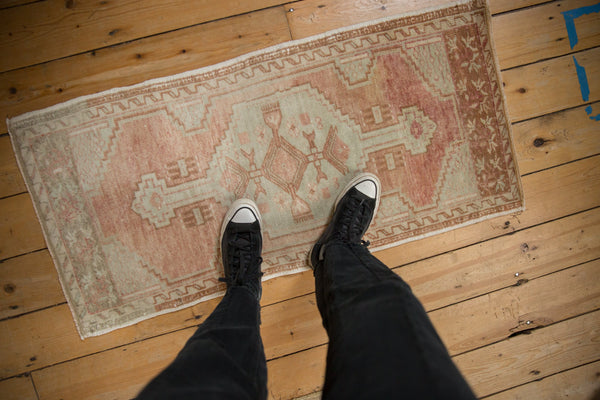 Vintage Distressed Oushak Rug Runner // ONH Item: 12761, Image 1