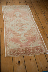 2x4 Vintage Distressed Oushak Rug Runner