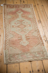 2x4 Vintage Distressed Oushak Rug Runner