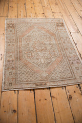 2.5x4 Vintage Distressed Oushak Rug