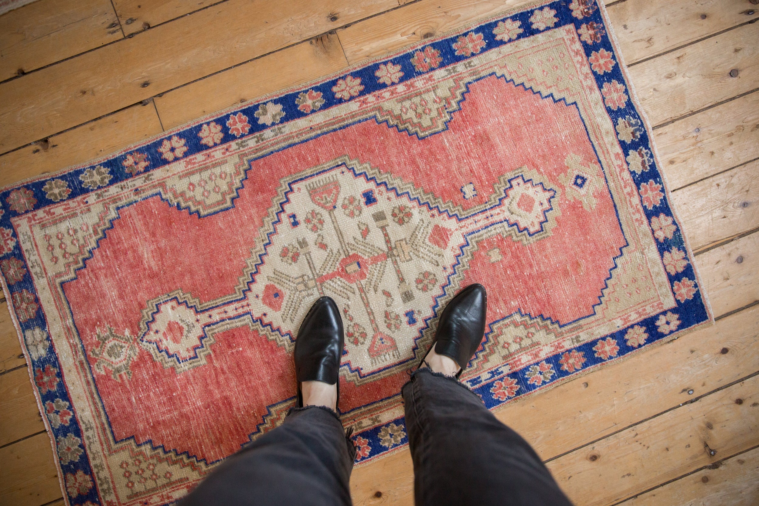 Vintage Distressed Oushak Rug // ONH Item: 12769, Image 1