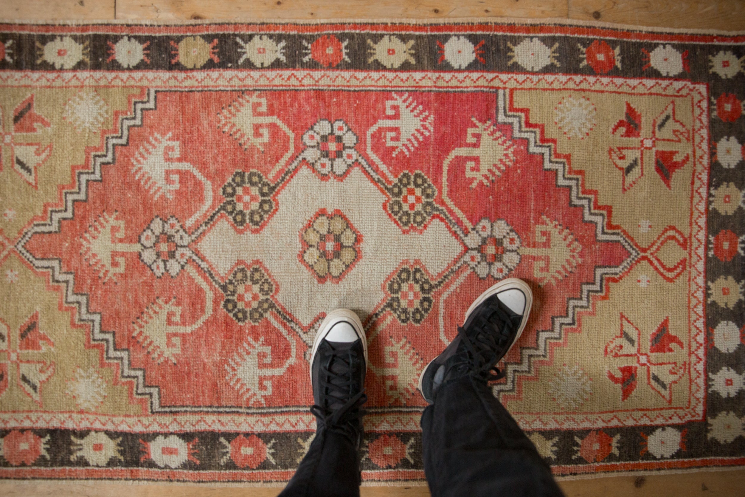 Vintage Distressed Oushak Rug // ONH Item: 12771, Image 1