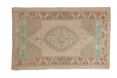 2.5x4 Vintage Distressed Oushak Rug