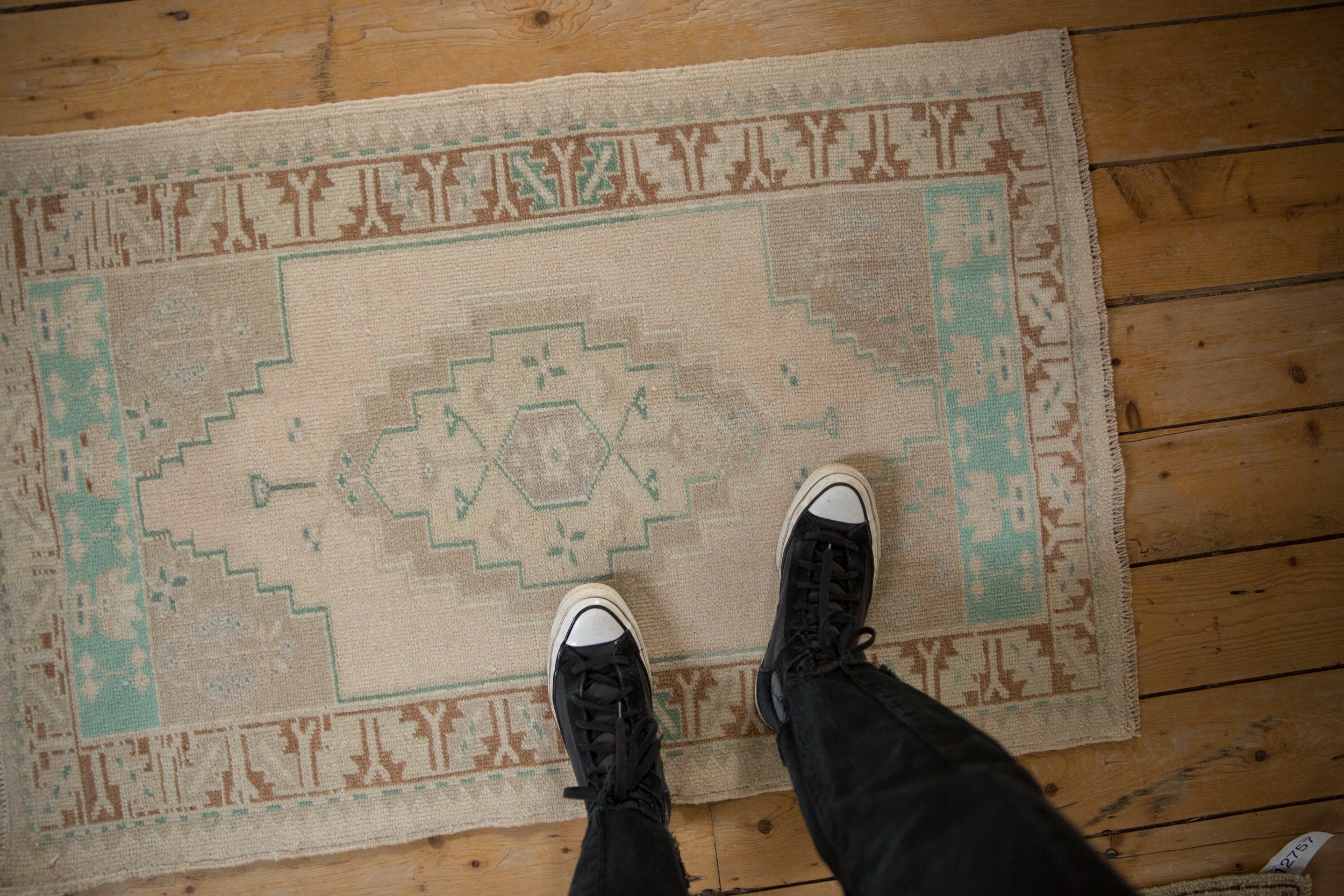 Vintage Distressed Oushak Rug // ONH Item: 12772, Image 1