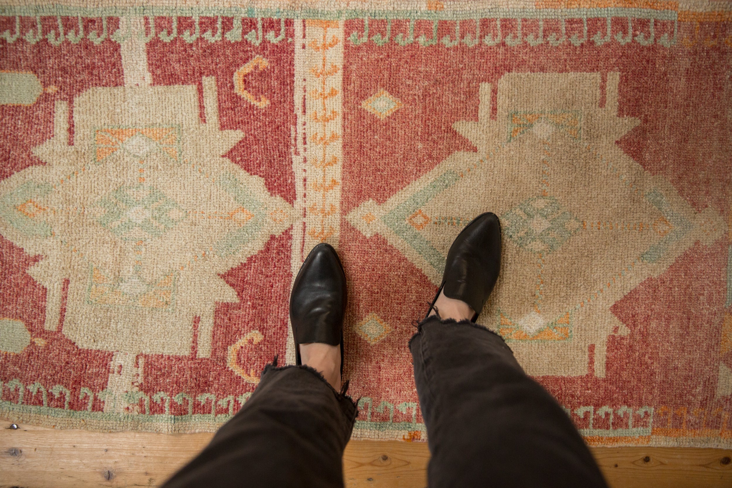 Vintage Distressed Kars Rug Runner // ONH Item: 12774, Image 1