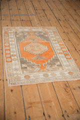 2.5x3.5 Vintage Distressed Oushak Rug