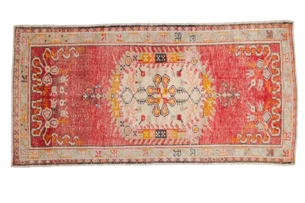 Vintage Distressed Oushak Rug Runner // ONH Item: 12779