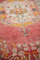 2.5x5.5 Vintage Distressed Oushak Rug Runner