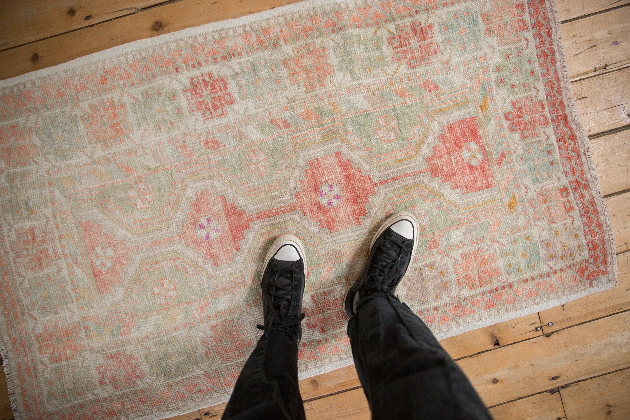 Vintage Distressed Oushak Rug // ONH Item: 12780, Image 1