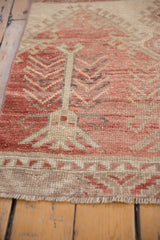 3x11.5 Vintage Distressed Fragment Oushak Rug Runner