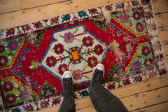 2.5x5 Vintage Oushak Rug Runner