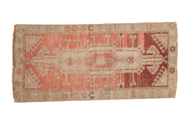 Vintage Distressed Oushak Rug Mat Runner // ONH Item: 12789