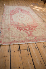 3.5x7 Vintage Distressed Oushak Rug Runner