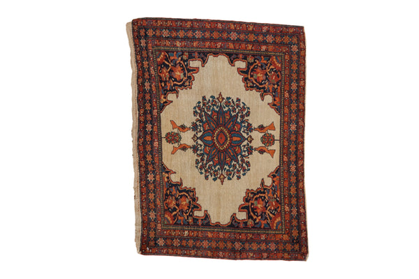 Antique Saddle Bag Farahan Sarouk Rug Mat // ONH Item: 12801