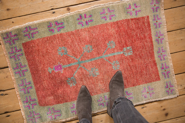 Vintage Distressed Oushak Rug // ONH Item: 12808, Image 1