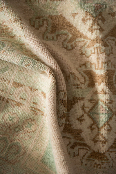 Vintage Distressed Oushak Square Rug // ONH Item: 12810, Image 7