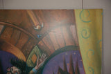 Close-up of the top edge of the Harry Potter poster showing minor surface wear and texture.