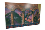 Extra large Harry Potter promotional poster showing the Sorcerer's Stone book art from an angle.