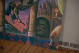 Angled view of the Harry Potter poster corner revealing its thick foam board.